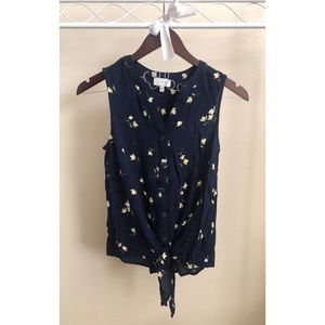 Lucky Brand Navy Floral Tank